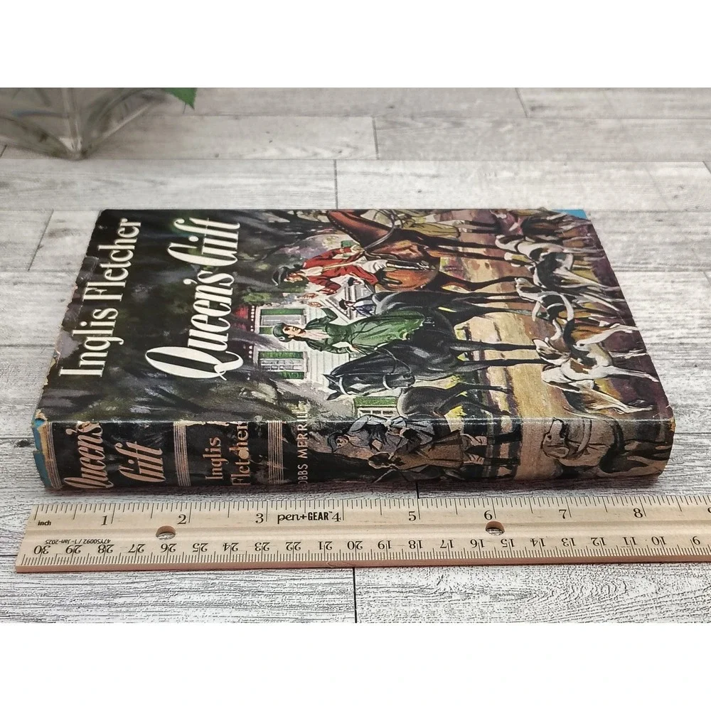 Queens Gift 1952 Inglis Fletcher HCDJ Carolina Series Vintage Historical Fiction